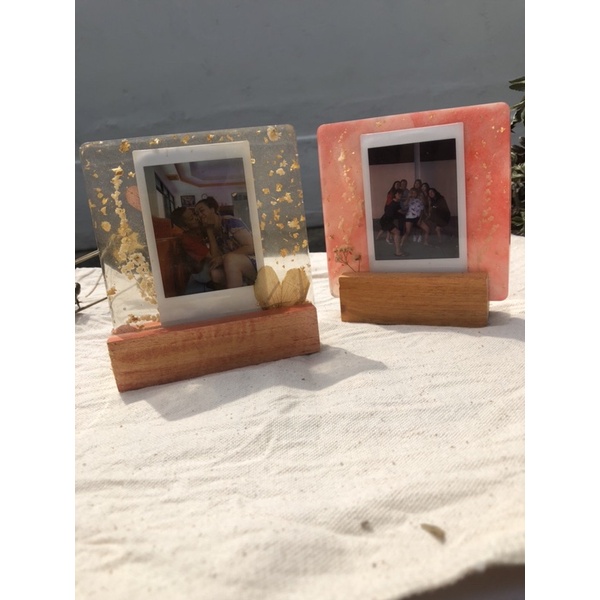 flower polaroid + standing kayu