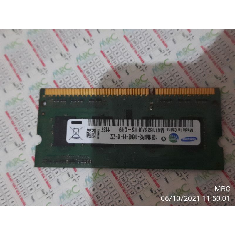 Ram Laptop Samsung DDR3 1GB PC 10600