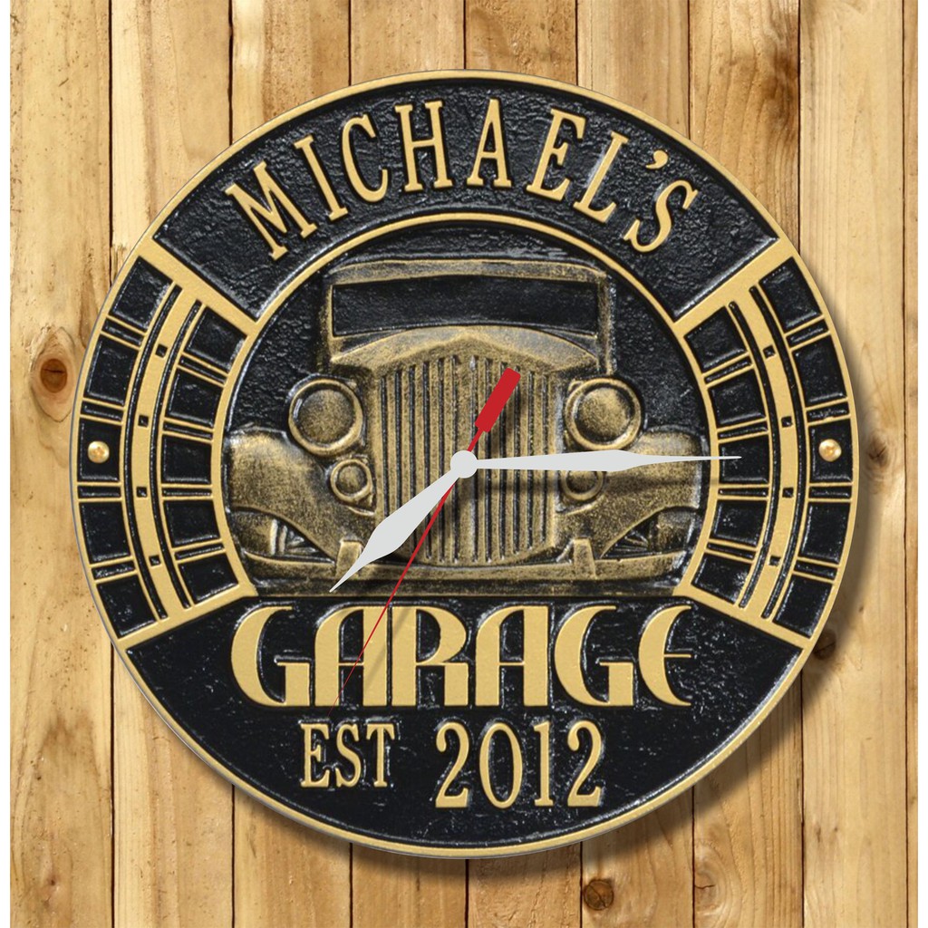 Jam Dinding Classic Garage