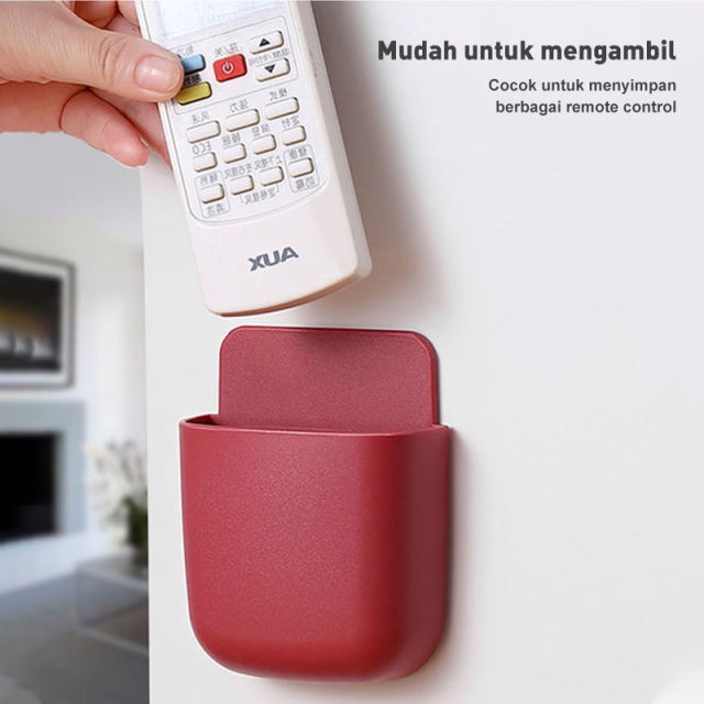 TOKOMUDA Tempat Hp Tempel Dinding Rak Handphone Penyimpanan Remote ATK HP Kabel Organizer LL79