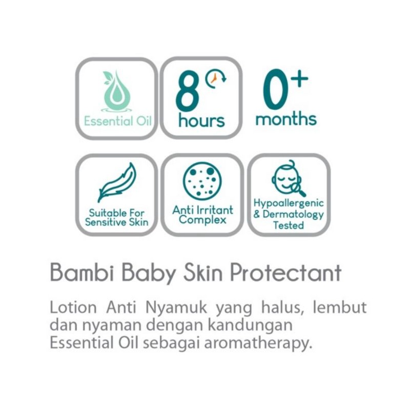 Bambi Baby Skin Protectant 50 ml Anti Mosquito Lotion