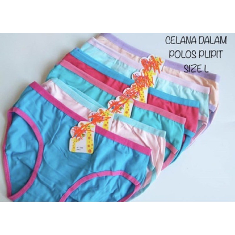 undies celana dalam wanita polos size M/L/XL