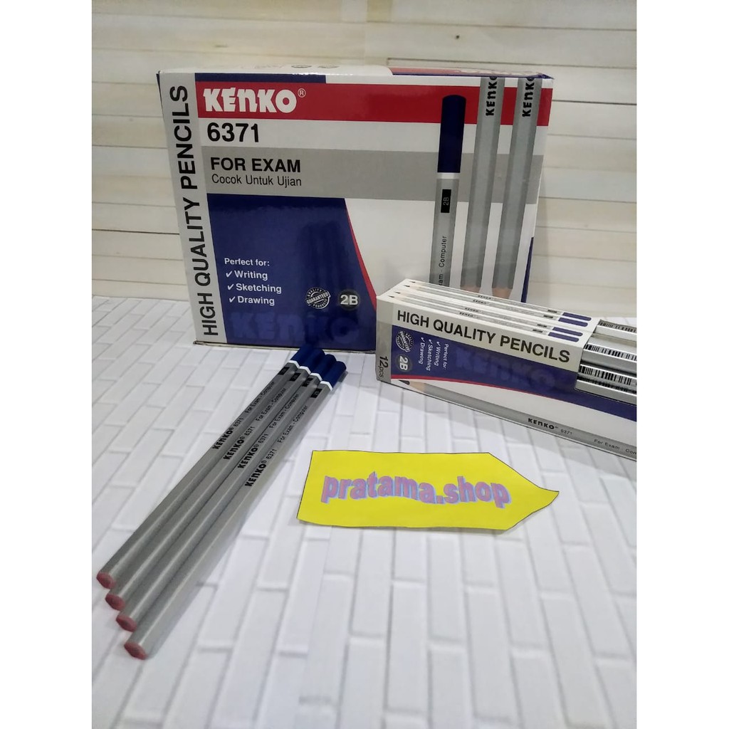 

Pensil Kenko 2B 6371 Silver Cap Biru