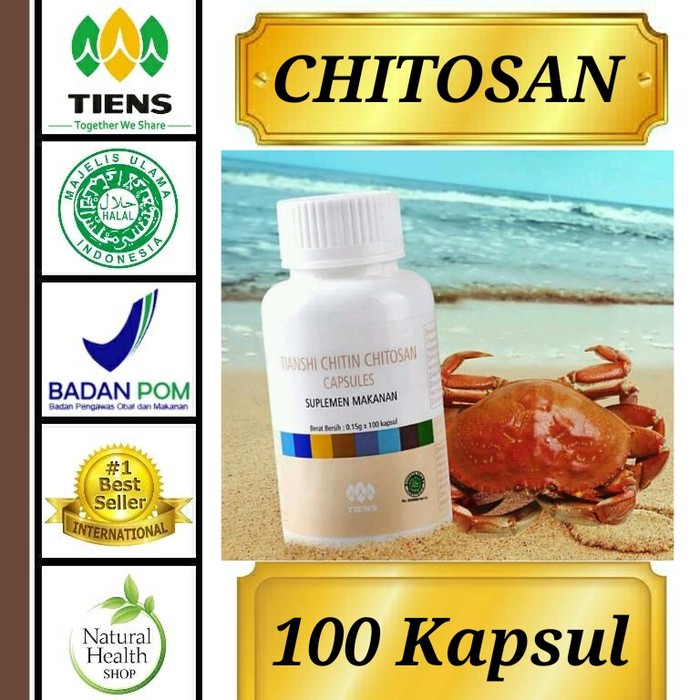 Chitin Chitosan Tiens/mengobati masalah pencernaan/sakit maag