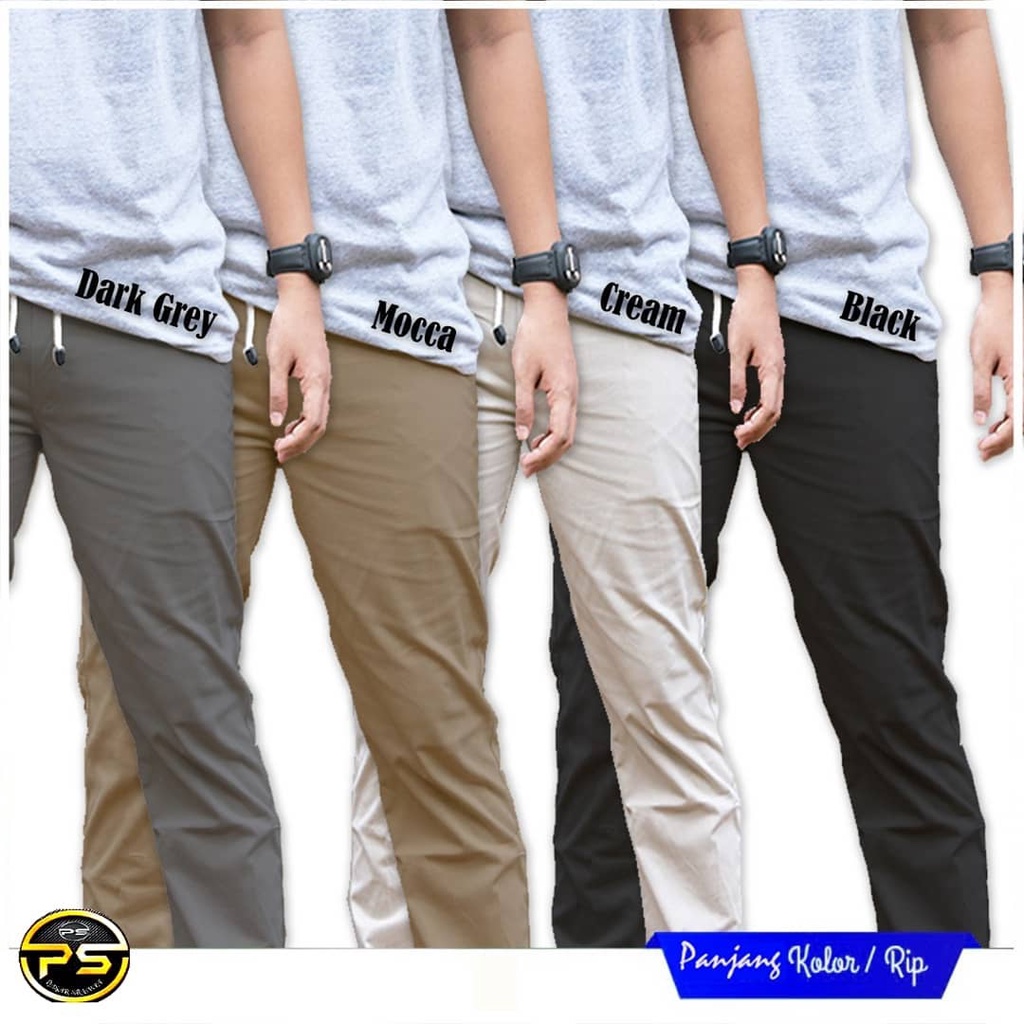 Celana Chino Panjang Pria Big Size Jumbo 33-44 Original Reguler Fit Distro Premium Celana Rib Panjang