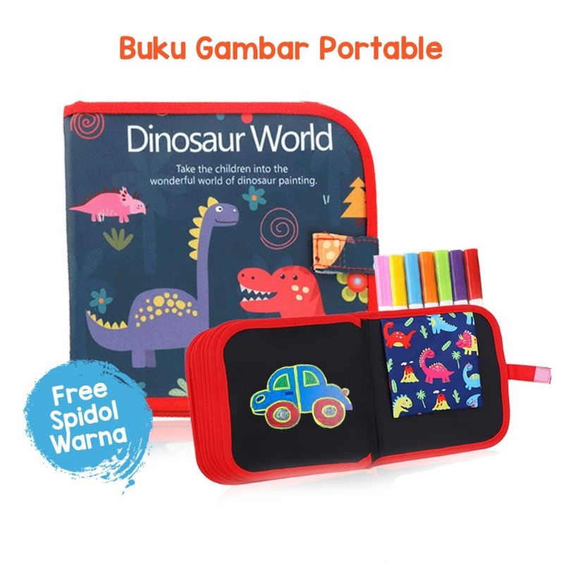 Jual BUKU GAMBAR PORTABLE BISA DIGUNAKAN BERULANG KALI / BUKU PAPAN ...