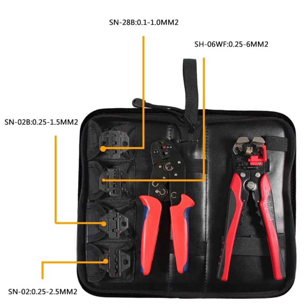 Tang pengupas kabel dan pemotong kabel automatic wire stripper  set obeng SN-02C