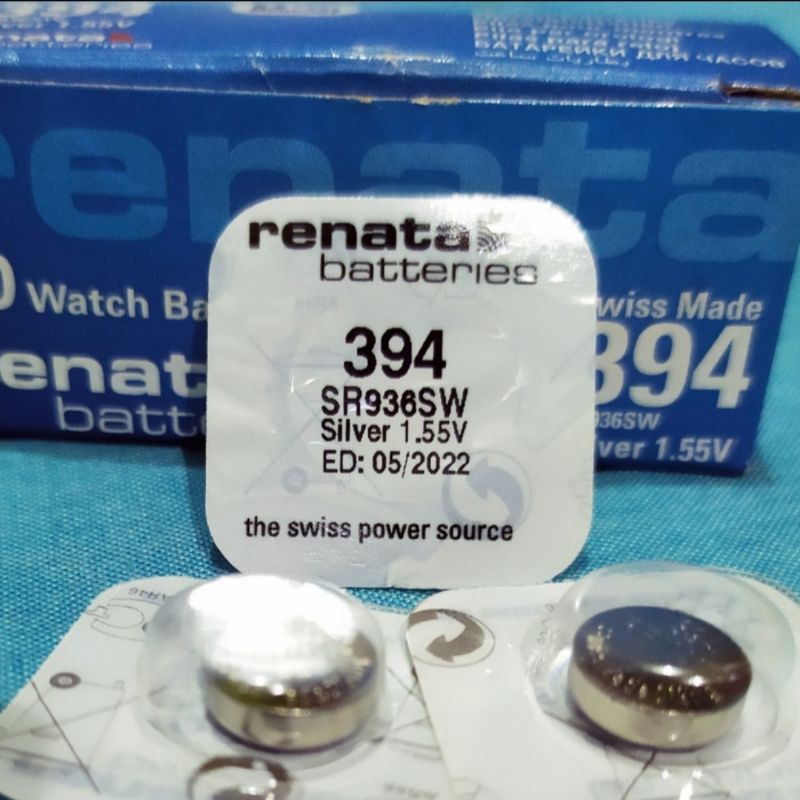 ORIGINAL Baterai Renata 394 SR936SW 1.55V Batrai jam tangan SR936 SR936W Battery 394 Ori