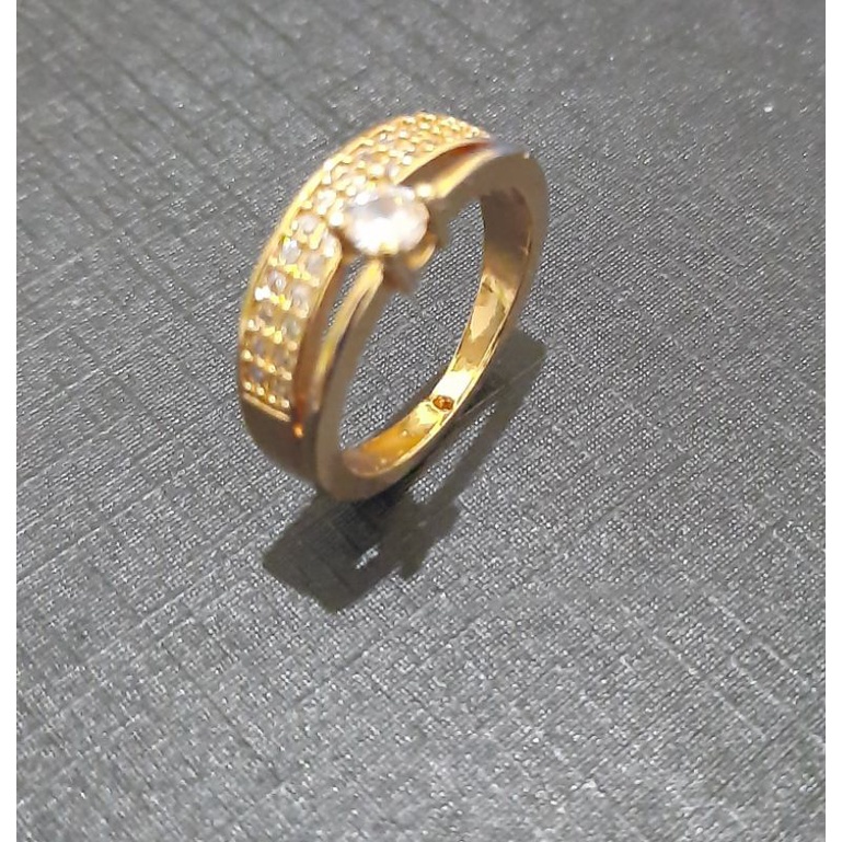 Cincin Xuping Wanita Berhias Permata Untuk Terlaris