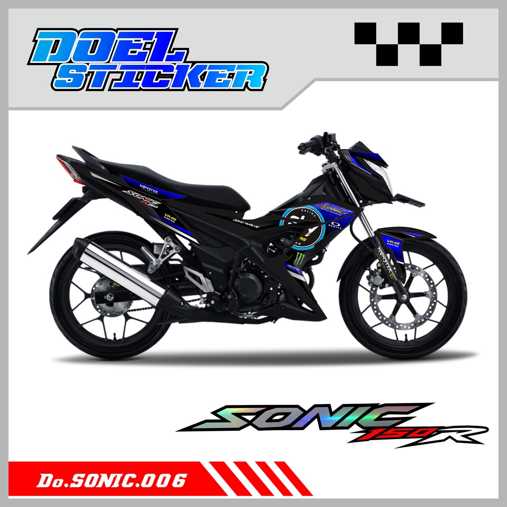 STICKER STRIPING VARIASI HONDA SONIC 150 DESAIN SKY DOEL 006