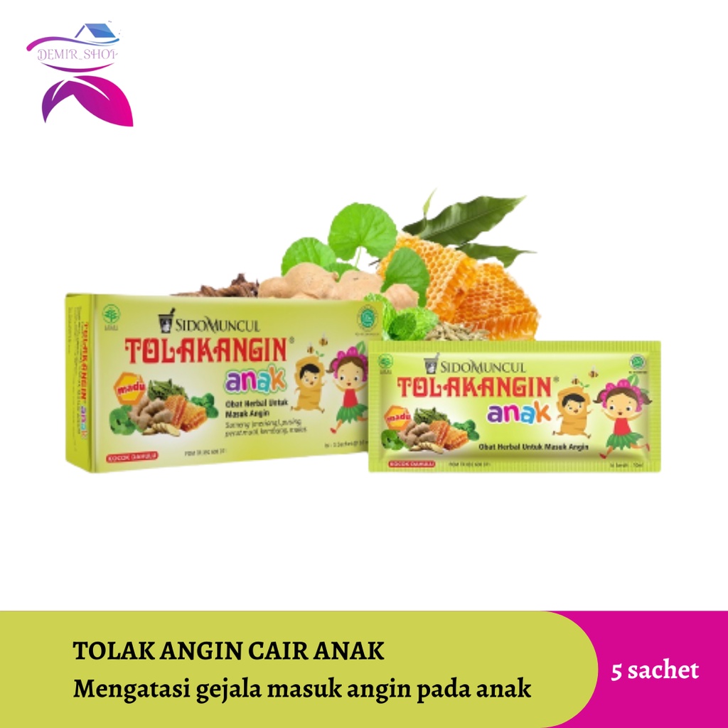 Tolak Angin Anak Cair 5 Sachet Obat Masuk Angin + Daya Tahan Tubuh