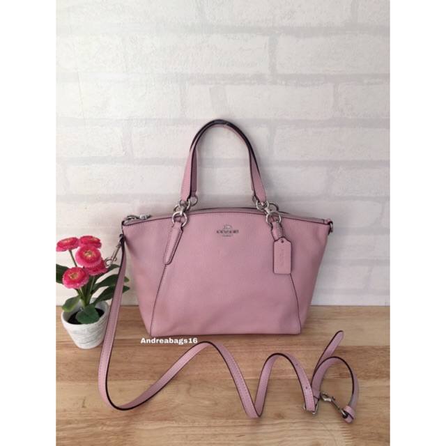 Tas coach small kelsey pink carnation Original bag