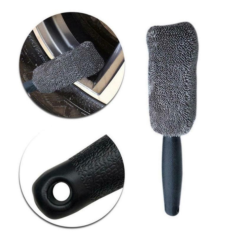 Sikat Microfiber Pembersih Velg Ban Mobil Motor Car Wheel Rim Brush - H77 - Gray