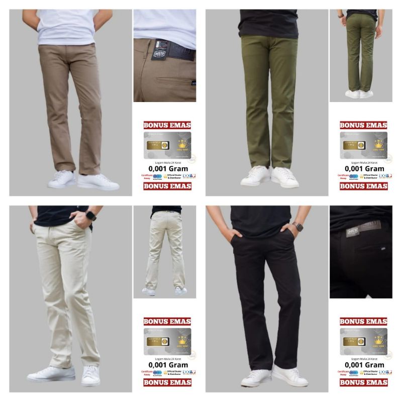 Celana Chino standar dovin original