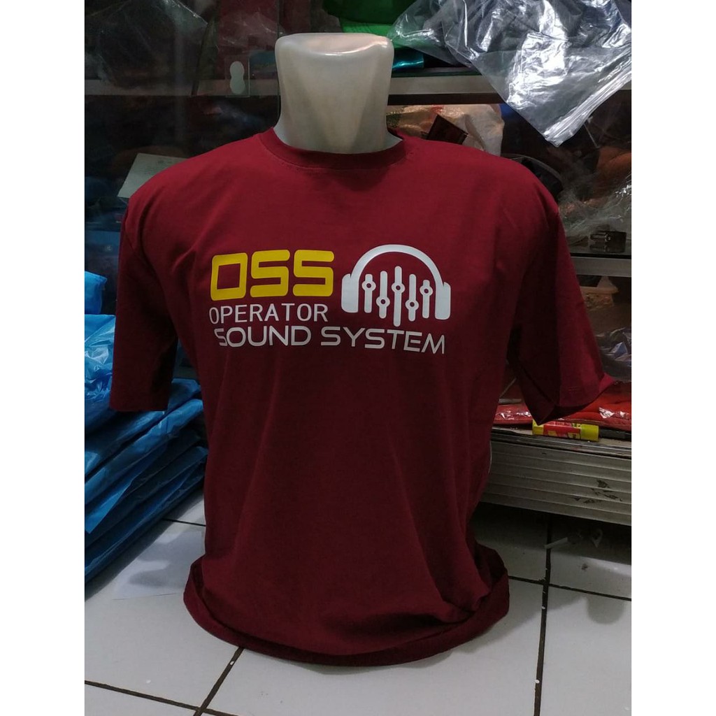 T-SHIRT KAOS DISTRO OSS OPERATOR SOUND SYSTEM CUSTOM NAMA/ KAOS MURAH OSS