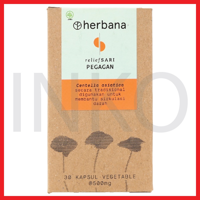 

HERBANA RELIEF SARI PEGAGAN 30KAPSUL