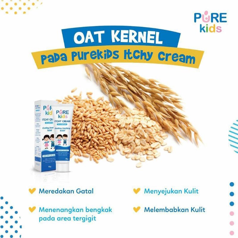 PURE KIDS Itchy Cream Krim Pereda Gatal Anak Krim Obat Gatal Anak