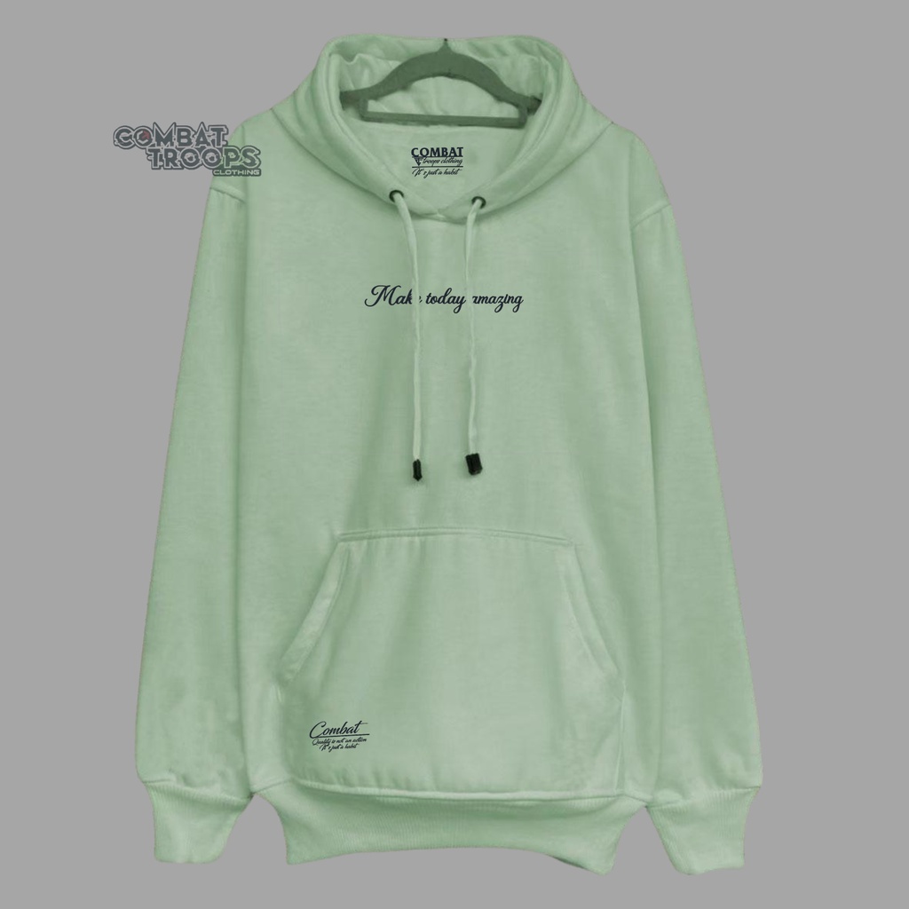 Hoodie Oversize Pria Wanita Terpopuler 2022 Warna Hijau Mint List Make Today Jaket Sweater Hoodie Laki laki Keren Distro Bandung Bahan Katun Flecee Garmasi 28