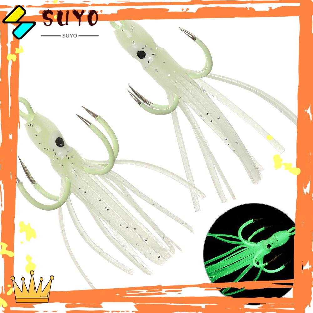 Suyo 1pc Umpan Pancing Bentuk Gurita Ukuran 6-6.2cm