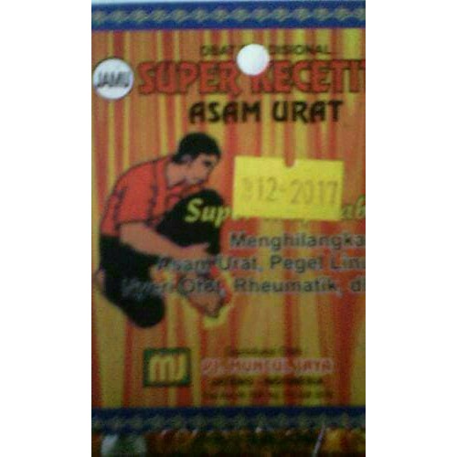 jamu asam urat super kecetit original - ju1281