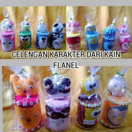 BEST PRODUCT  Celengan Flanel Karakter / Celengan Karakter Kartun dan Animasi  / Celengan Hias Karak