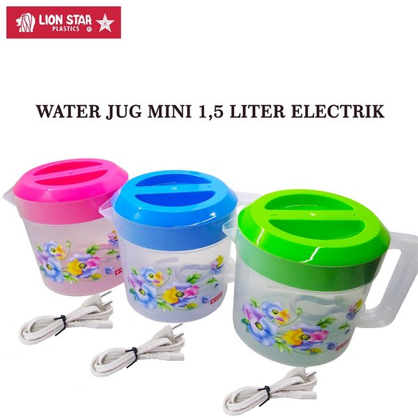 Teko Listrik Pemanas Air Plastik Mug Listrik 1,5Liter Teko Listrik Lion Star BISA GOSEND