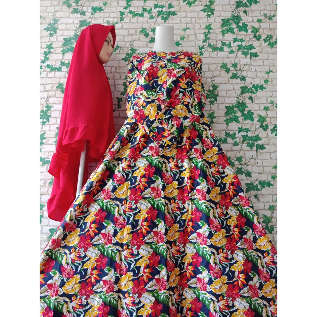 GAMIS FASHION WANITA MUSLIM KATUN JEPANG PREMIUM SET BERGO BUBBLEPOP PAD ANTEM MURAH SYARI