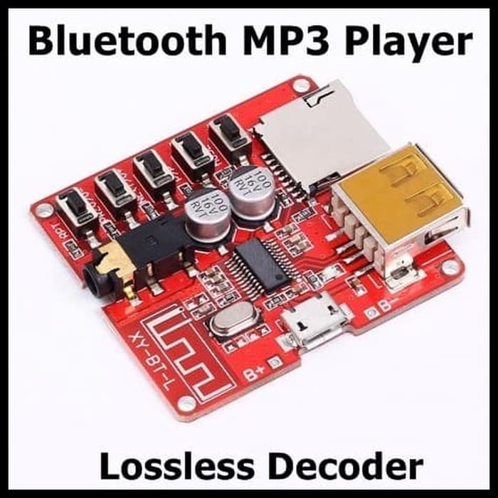 Bluetooth Mp3 Player Music Song Audio Flashdisk SD Card HP Wireless