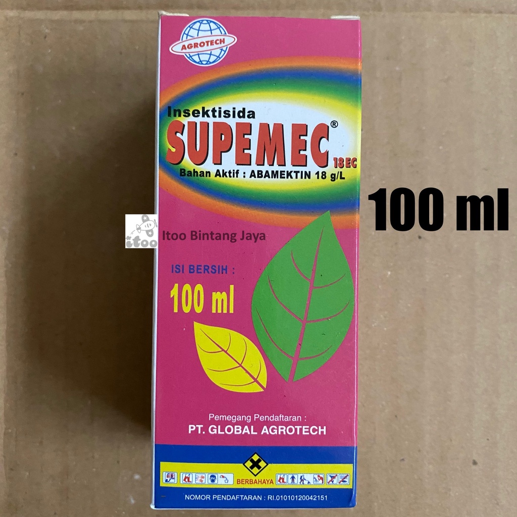 Obat Hama Kutu Tanaman Insektisida Supemec Abamektin 18EC 100 ml