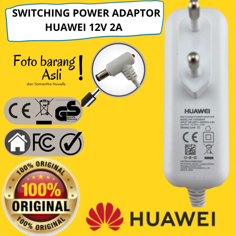 HUAWEI Switching power adaptor modem router CCTV DVR original 12V 2A