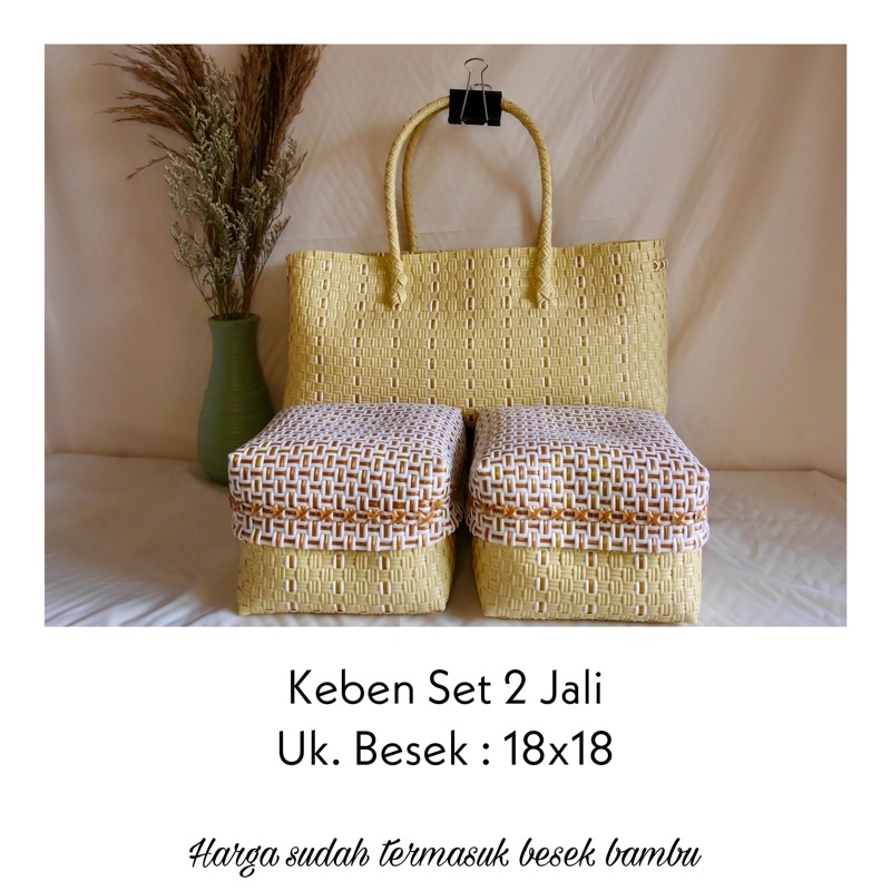 Jual Set Keben 2 / Tas Keben Jali / Tas anyaman jali | Shopee Indonesia