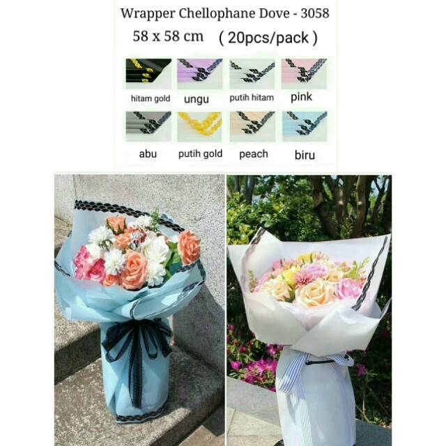 

Chellophane/bungkusbunga/kertasbunga/3058