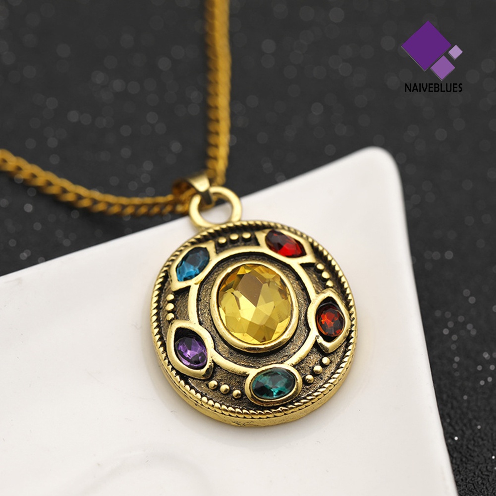 Kalung Liontin Batu Infinity Thanos Avengers Untuk Hadiah