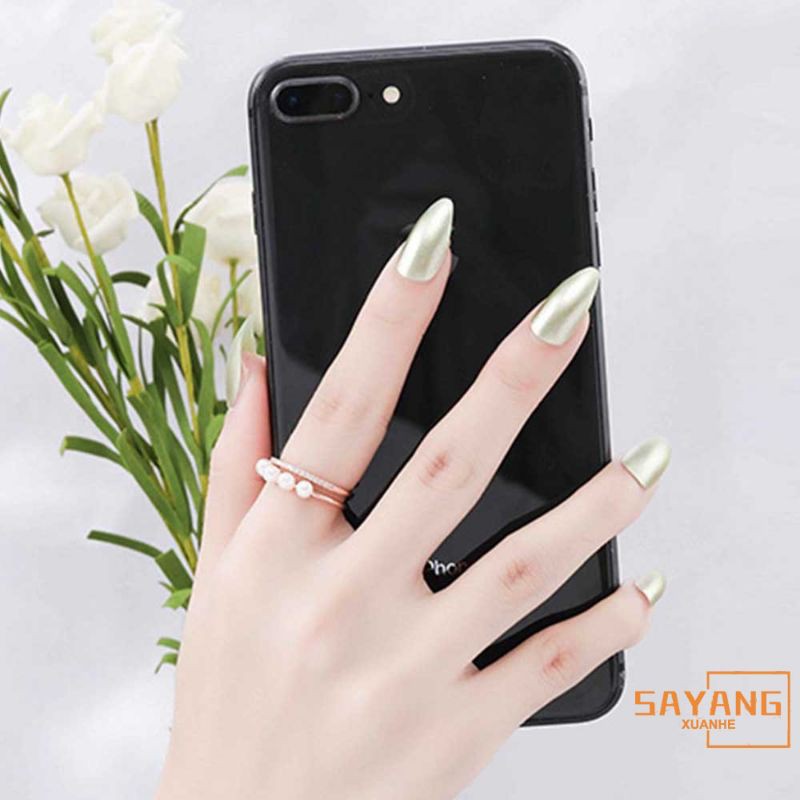 kuku palsu metalik false fake nails