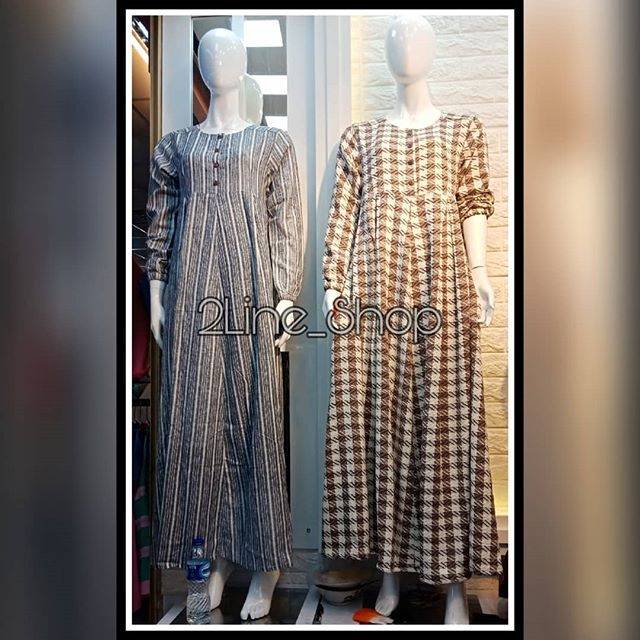 NFIS Gamis Linen gaya hijabers ori
