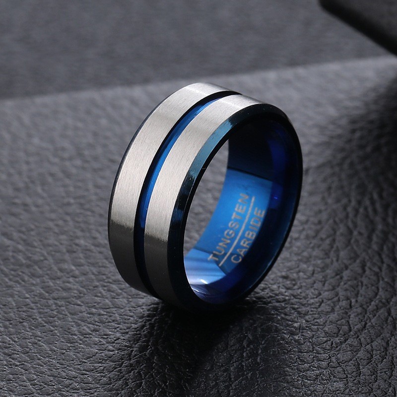 Cincin Bahan Stainless Steel Ukuran 8mm Untuk Pria Dan Wanita