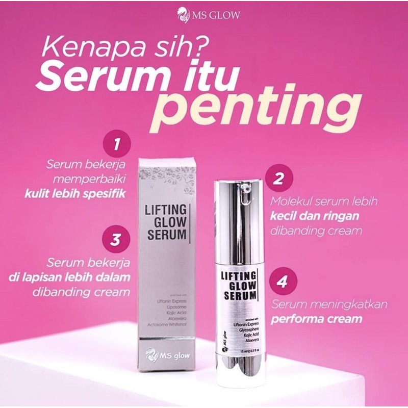 MS GLOW SERUM WAJAH FREE GIFT