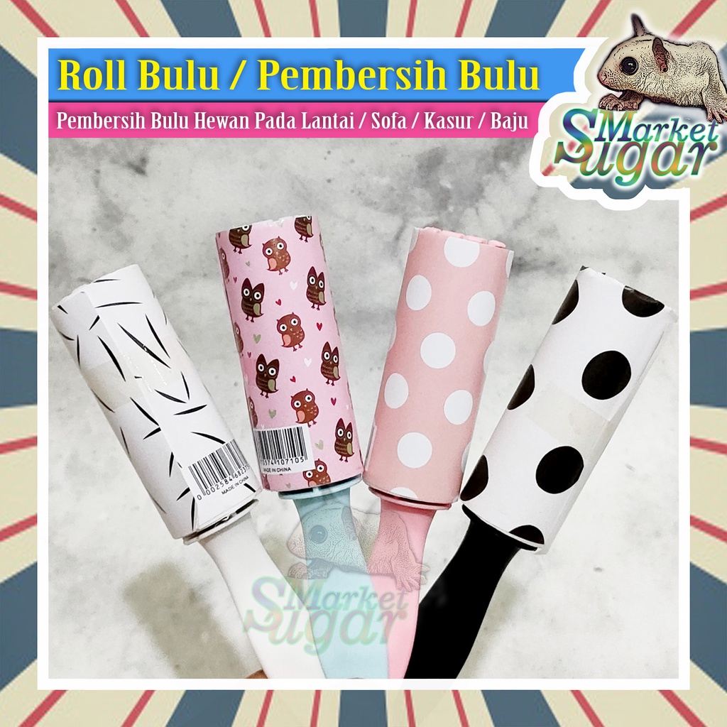 Roll Bulu Kecil Pembersih Bulu Hewan Anjing / Kucing - Pembersih Baju Kasur Sofa - Pet Hair Roll Paper - Roll Bulu - Rol Bulu Debu