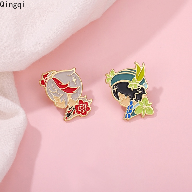 Bros Pin Enamel Desain Kartun Kaedehara Kazuha Untuk Hadiah Anak