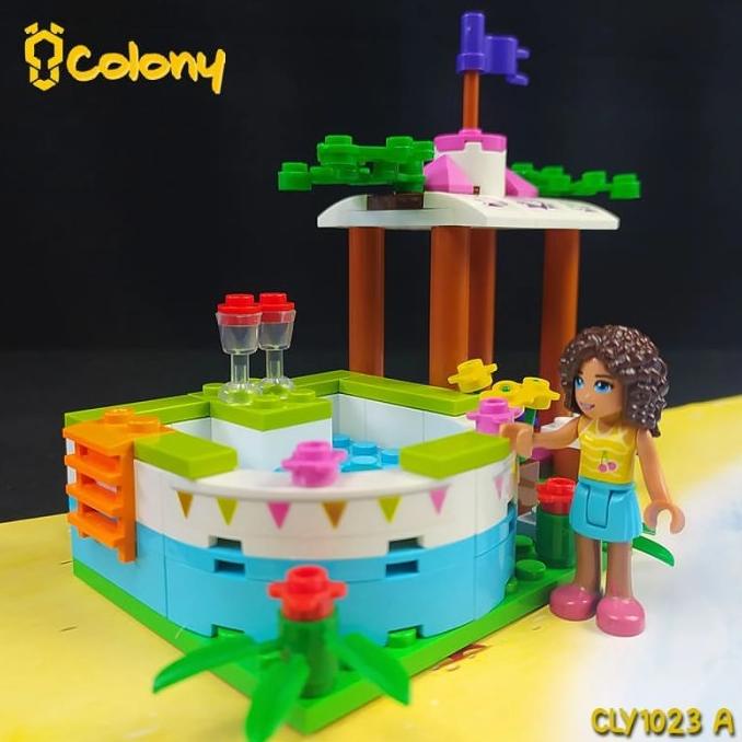 Lego friends mainan anak perempuan rumah rumahan balok susun playgroun