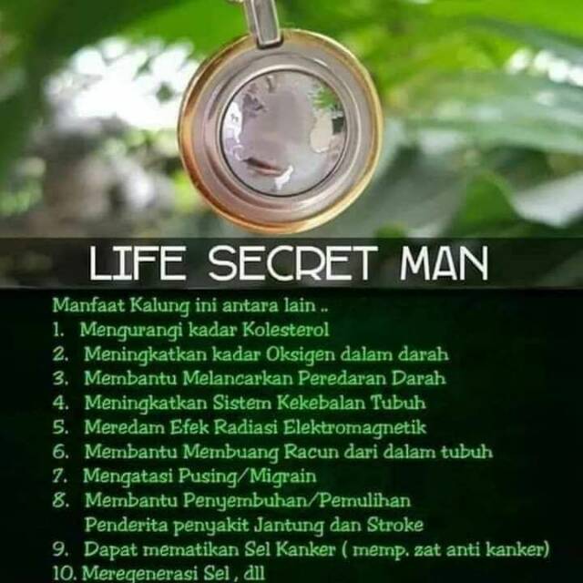 Kalung pendant kesehatan LSM Produk Original MCI segel