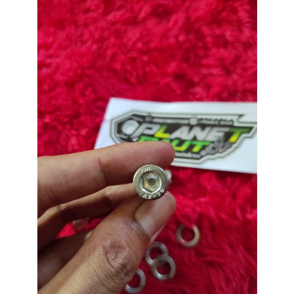 baut stainless nap gear RX King set ring per