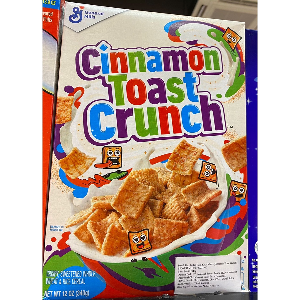 

Cereal Sereal Impor Cinnamon Toast Crunch 340gr