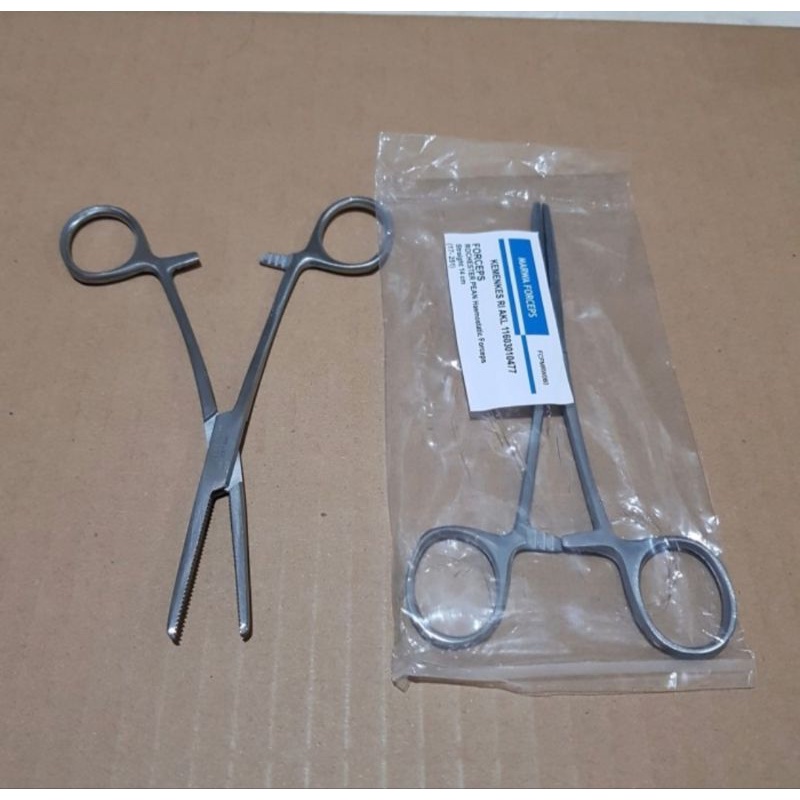 Pean Haemostatic Forcep 14cm Straight and Curved / Klem Arteri Pean 14 cm Lurus dan Bengkok