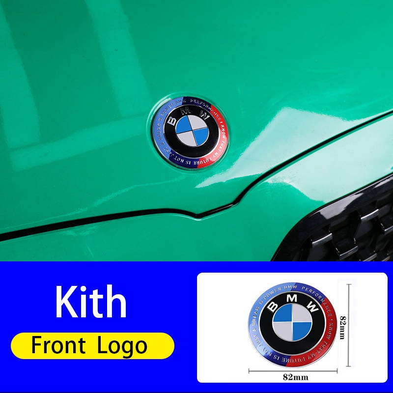 Bmw Mobil 50th Anniversary Logo Eksterior Dekorasi Cover Styling Untuk X1 X3 X4 X5 X6 3 5 6 7 Seri GT E90 F30 F10 G20 G30