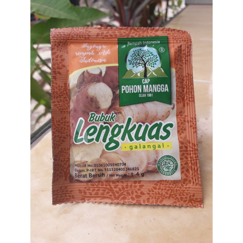 

bubuk lengkuas cap pohon mangga