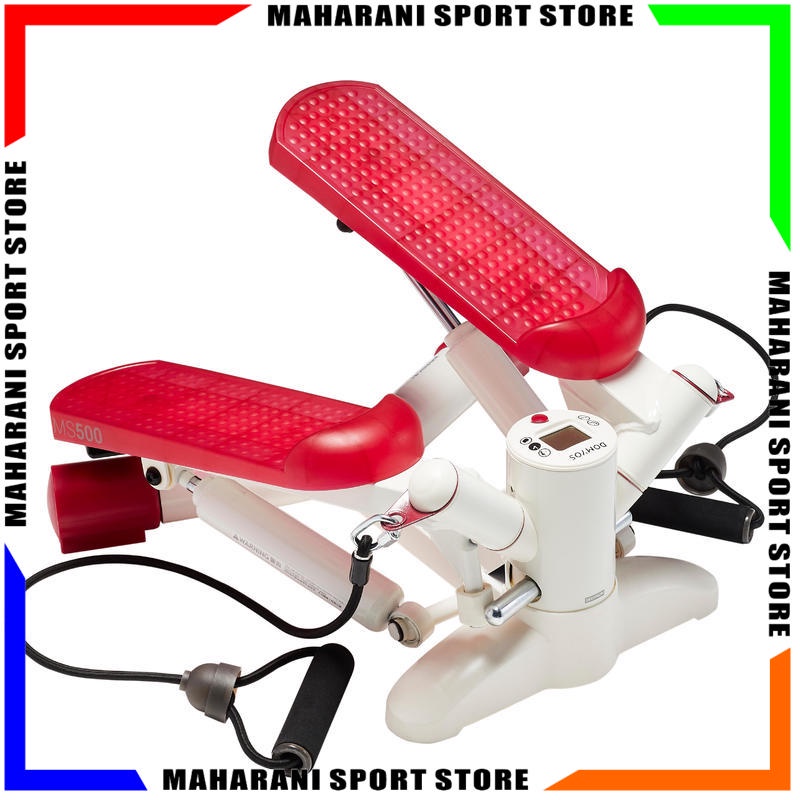 Alat Gym Fitness DOMYOS Mini Stepper MS 500 Warna Gading Pink