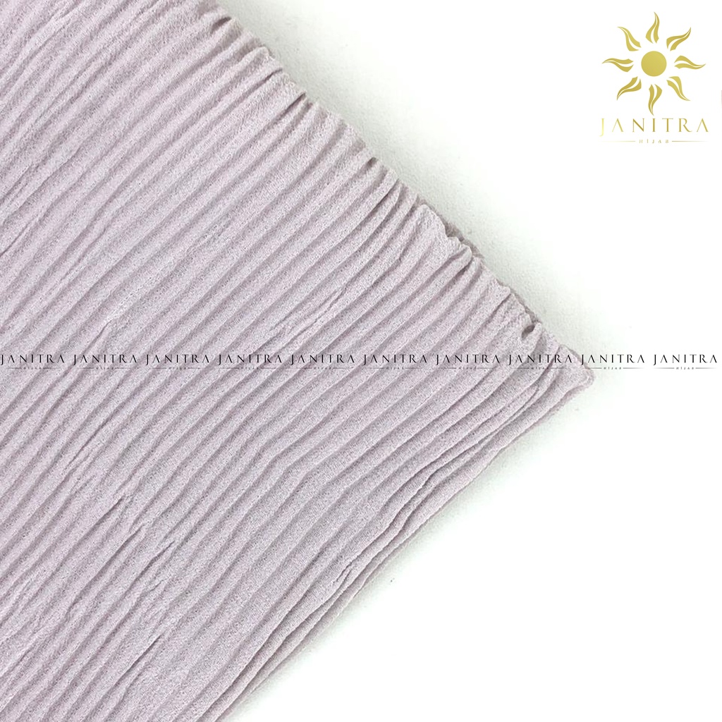 Jilbab Bergo Plisket Ceruty Babydoll | Kerudung Plisket | Bergo Maryam Plisket | Jilbab Instan-silver
