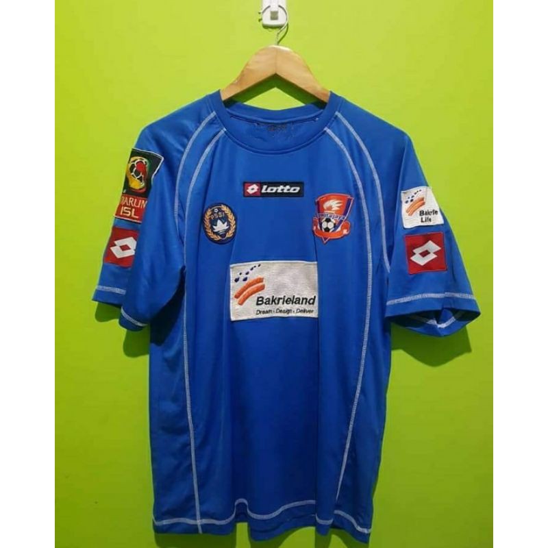 JERSEY PELITA JAYA KARAWANG AWAY 2008 LIGA ISL BIRU FULL PRINTING RETRO LOKAL