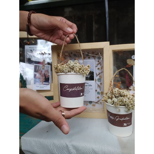 Kado Ulang Tahun Souvenir Edelweiss Kado buat Pacar Kado Unik Bunga Kering
